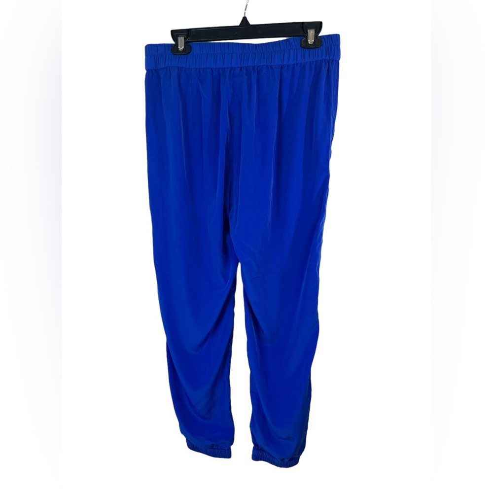 Lilla P pull on blue silky jogger style pants size large - Picture 7 of 7